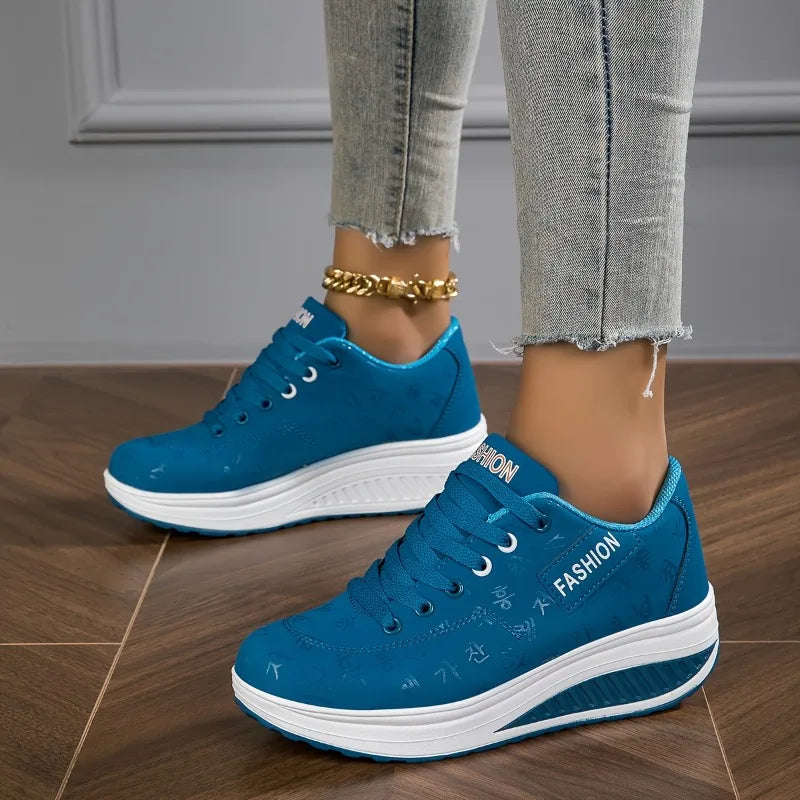 Dina - Platform Comfort Lace-Up Sneakers