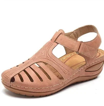 Amelia - Closed-Toe Comfort Strap Sandals