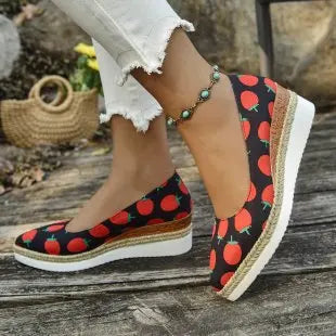 Isla - Pointed Toe Platform Slip-On Shoes