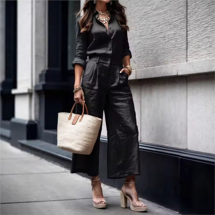Noor  - Loose-fitting set with pants