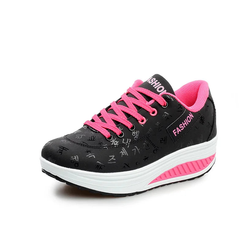 Dina - Platform Comfort Lace-Up Sneakers