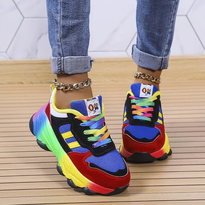 Valeria – Multicolor Platform Sneakers