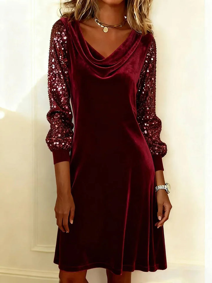 Aubrey | Sparkle Sleeve Dress