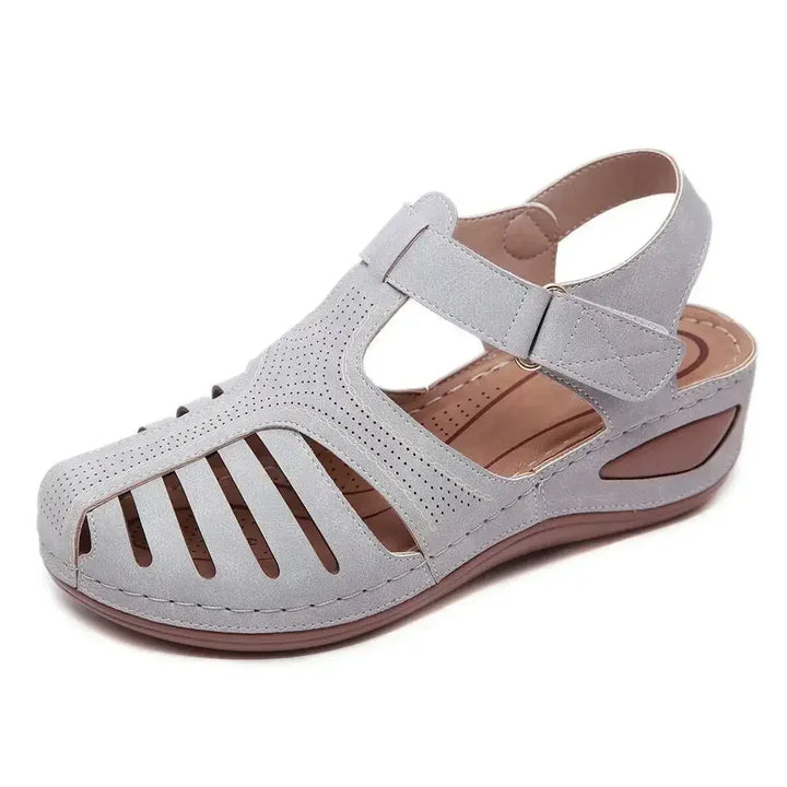 Amelia - Closed-Toe Comfort Strap Sandals