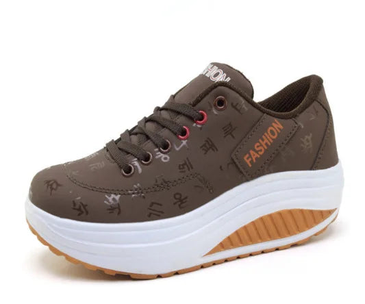 Dina - Platform Comfort Lace-Up Sneakers