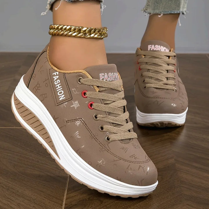 Dina - Platform Comfort Lace-Up Sneakers