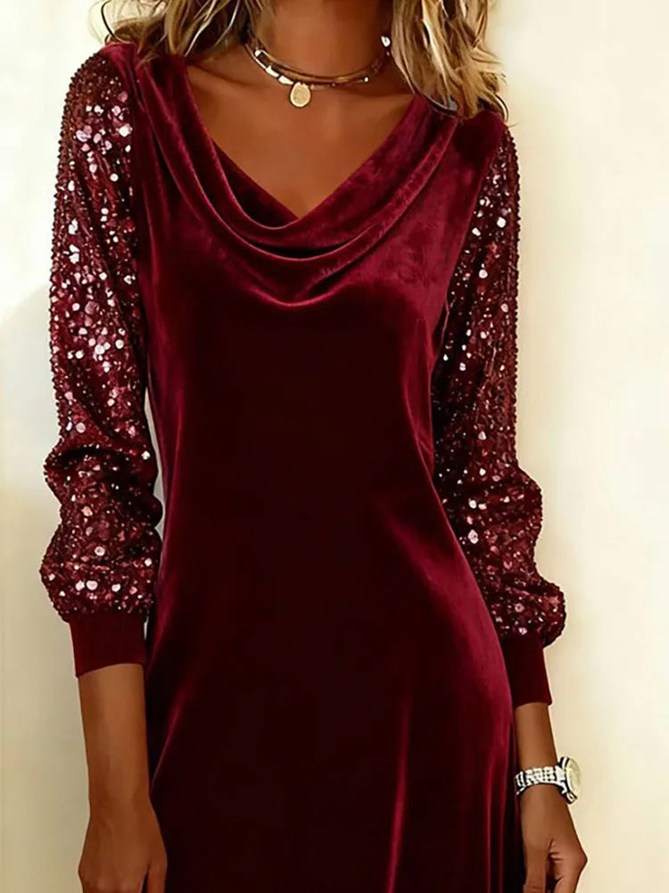 Aubrey | Sparkle Sleeve Dress