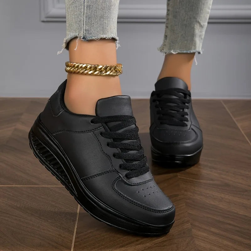 Dina - Platform Comfort Lace-Up Sneakers