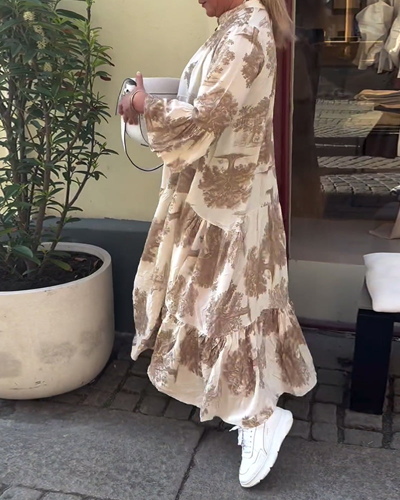 UMIKA | FLORAL V-NECK MAXI DRESS