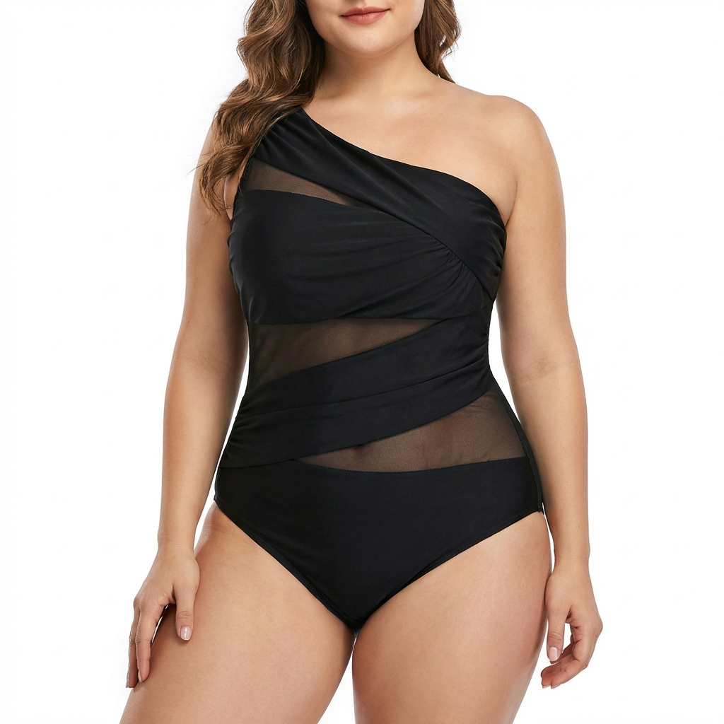 Nayla | Your Elegant One-Shoulder Swimsuit in Plus Size