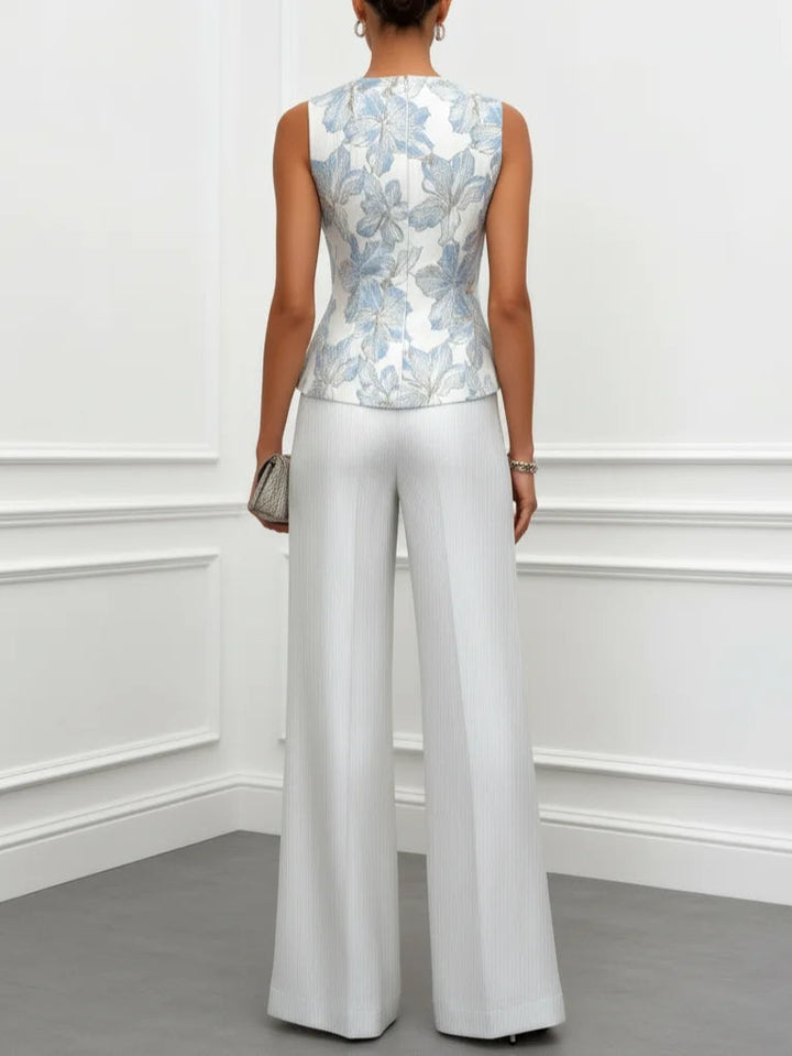 Sophia Satin Camisole and Trousers Set