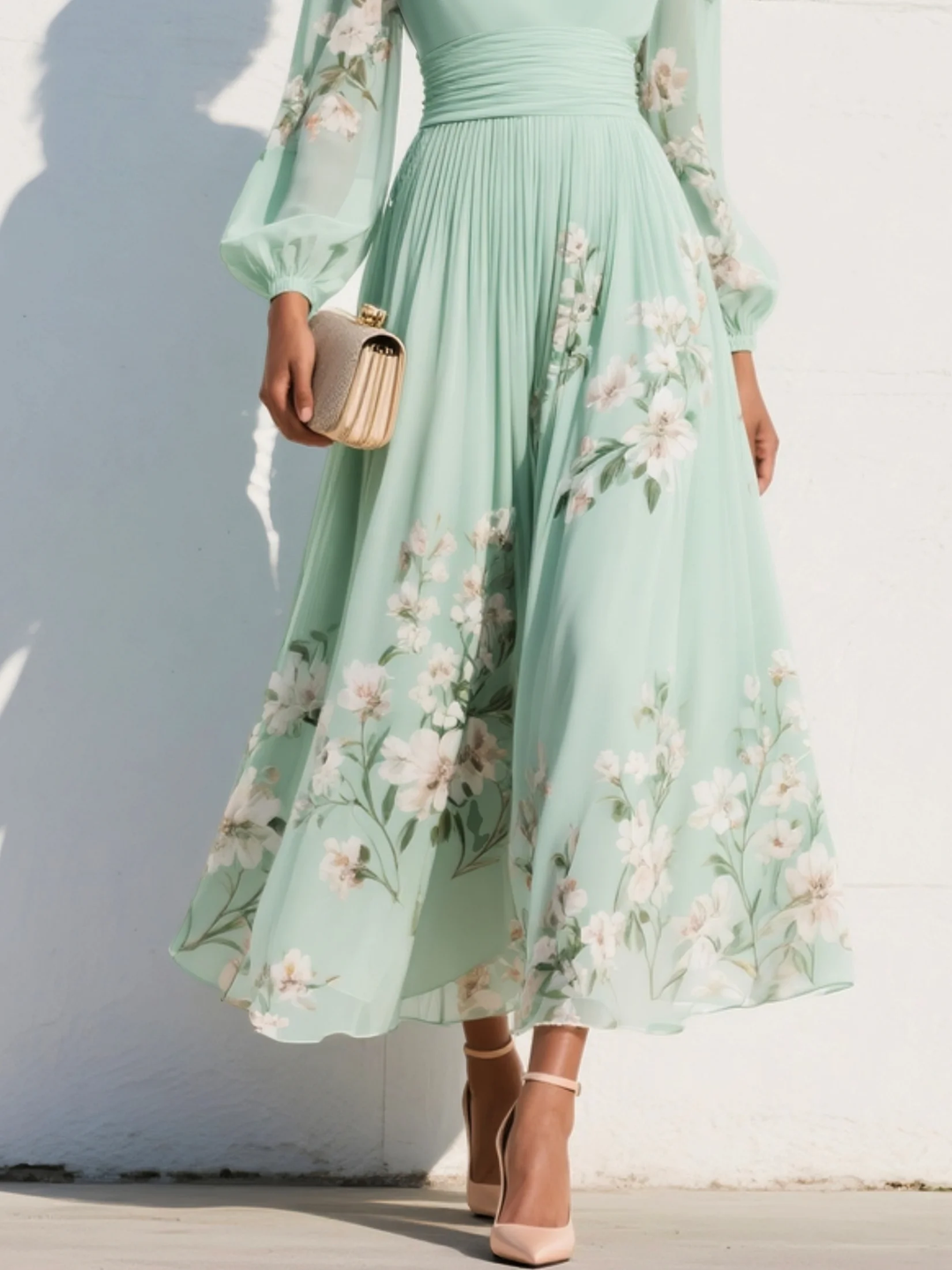 ANGELA | ELEGANT FLORAL MAXI DRESS