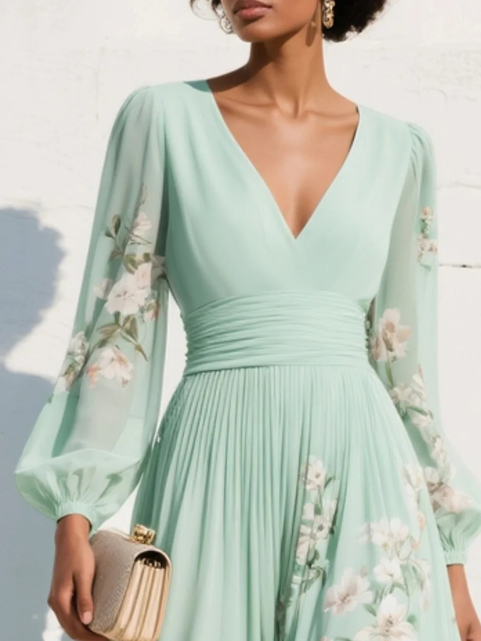 ANGELA | ELEGANT FLORAL MAXI DRESS