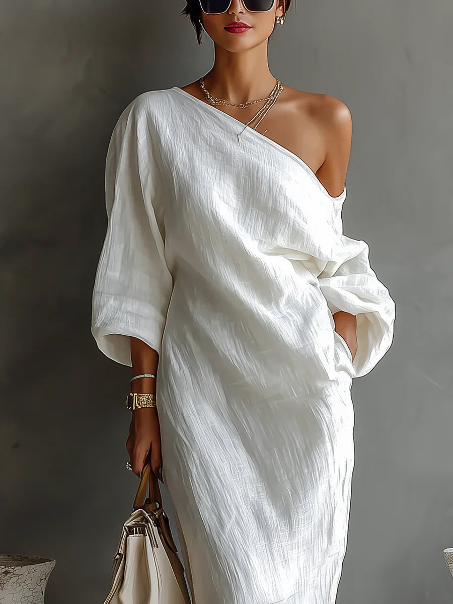 Melisa | Elegant and Flowing Asymmetrical Maxi Dress
