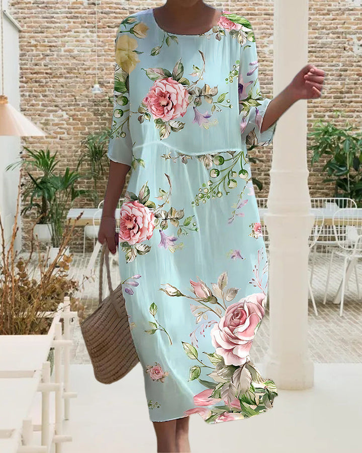 Margareta | Elegant Floral Dress