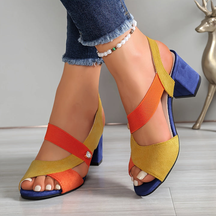 Elara™ | Comfortable Heels with Crisscross Straps