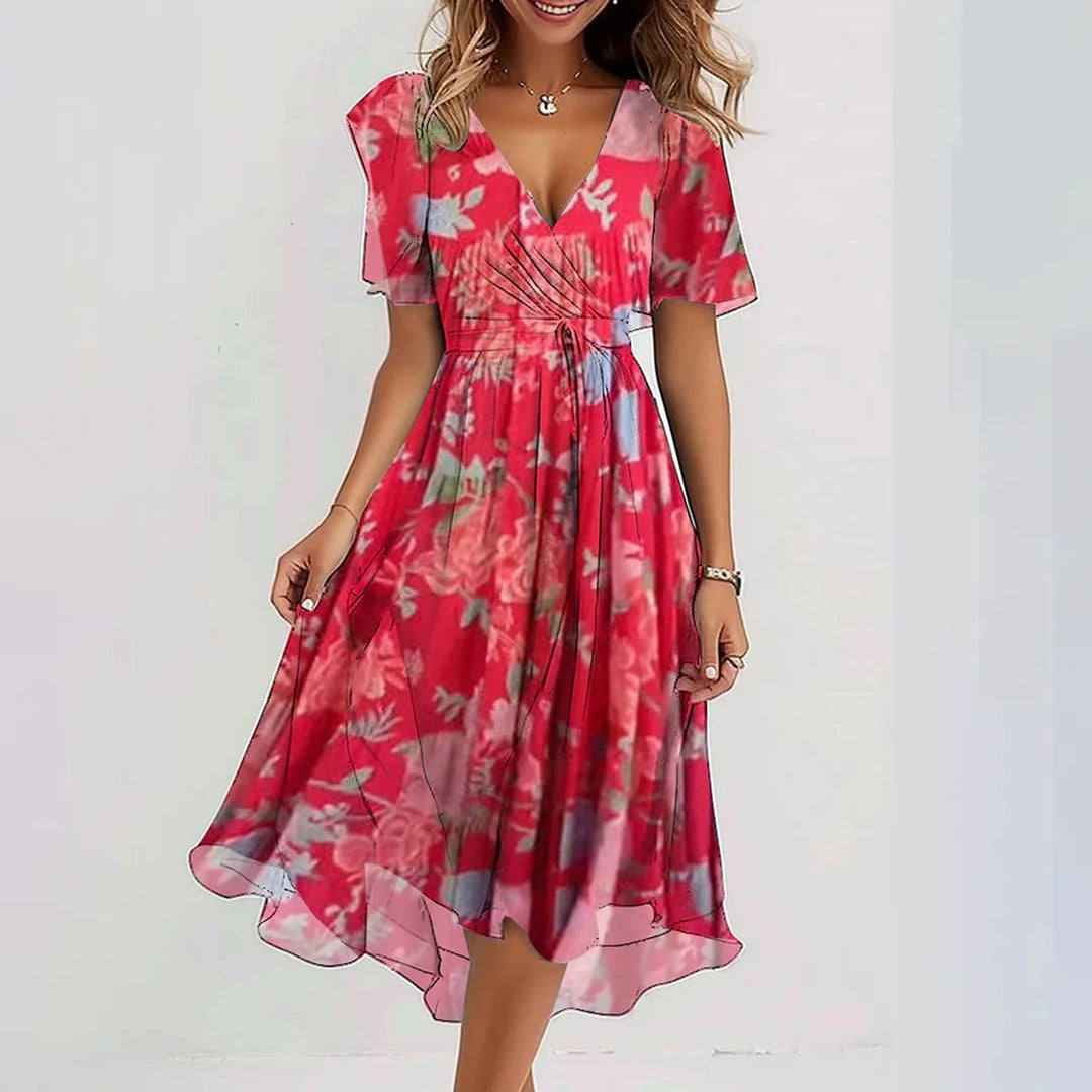 Priscilla | Elegant Short-Sleeved Dress