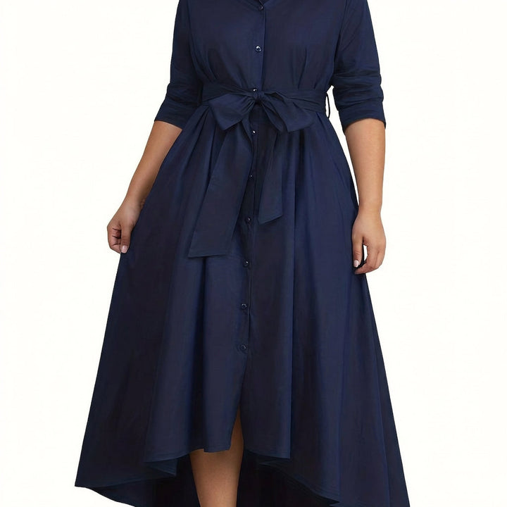 Marianne | Holiday Perfect Button-Front Maxi Dress