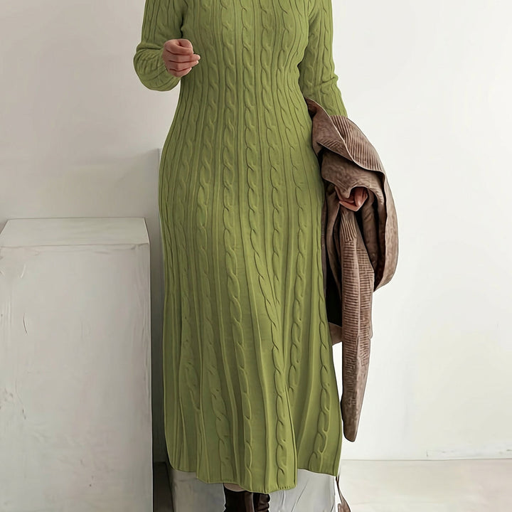 Evelyn | Cozy Cable-Knit Maxi Dress