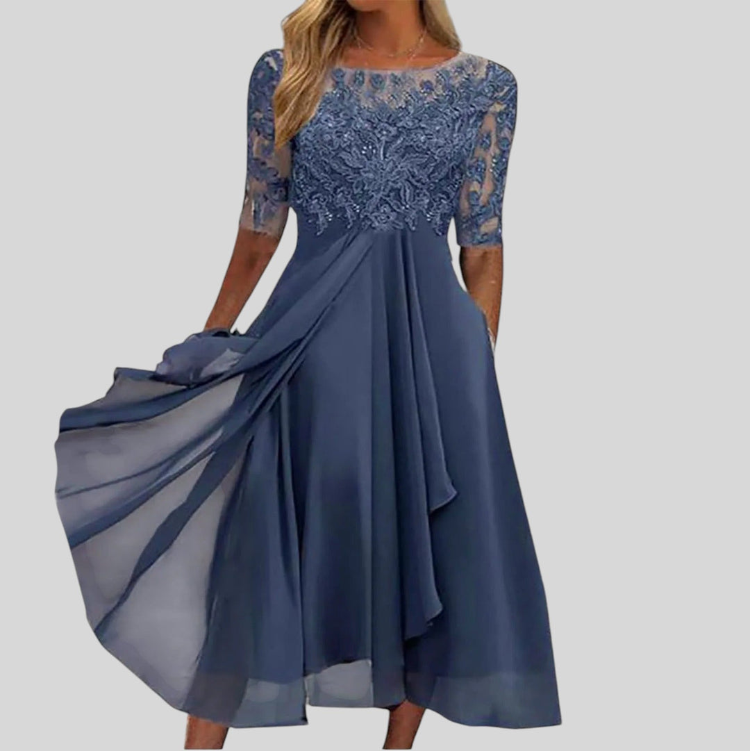 Zaria The Flattering Lace Midi Dress The Hart Sisters Zaria The Flattering Lace Midi Dress The Hart Sisters