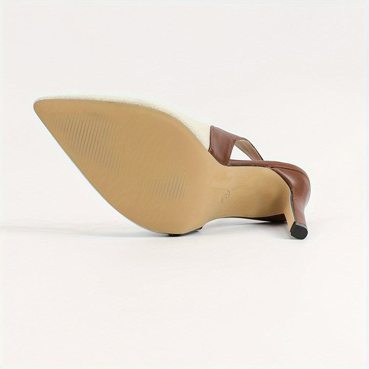 Gemini said Amélie™ | Contrast Slingback Heels