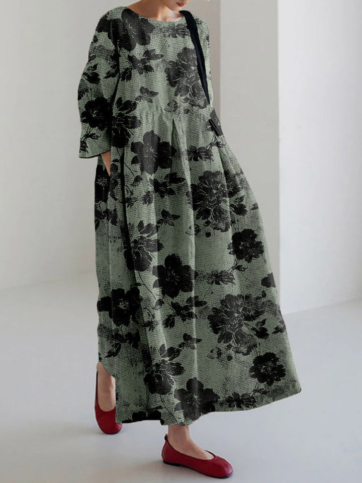 Seren | Botanical Print Dress