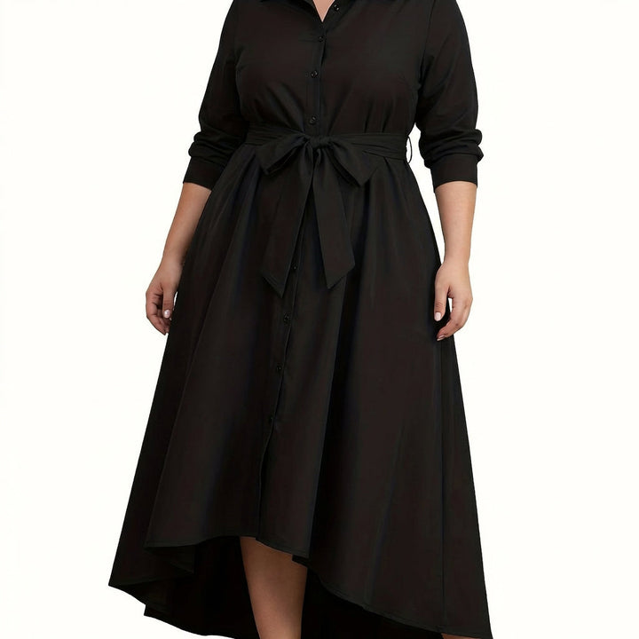 Marianne | Holiday Perfect Button-Front Maxi Dress