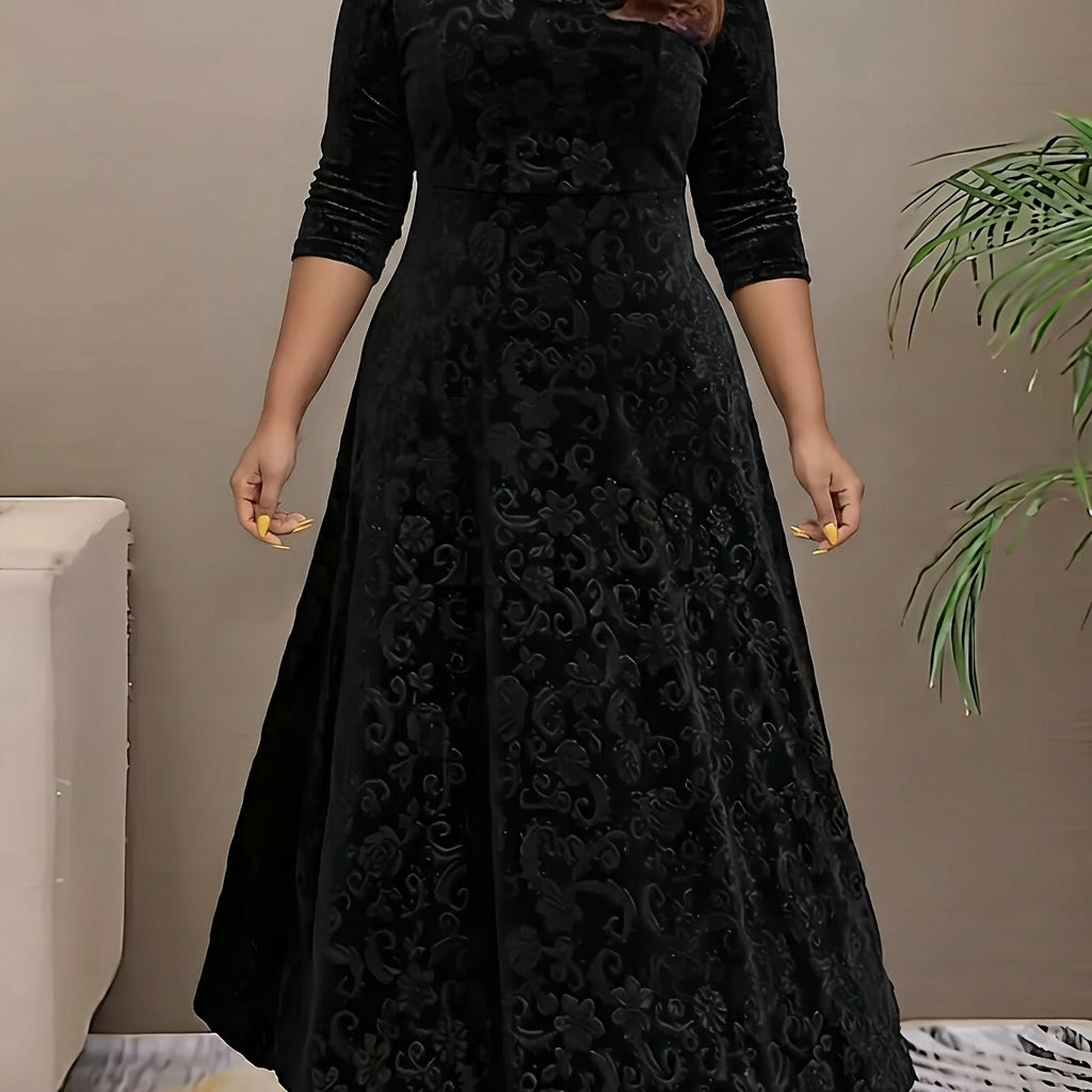Dorothy | Elegant Patterned Maxi Dress