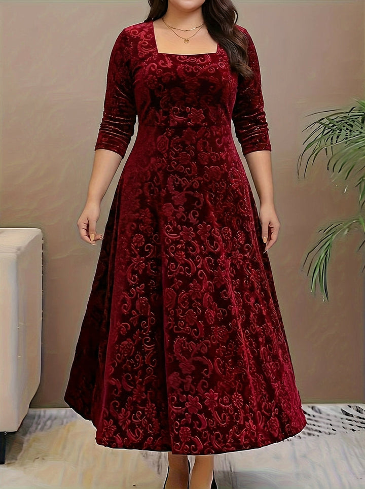 Dorothy | Elegant Patterned Maxi Dress