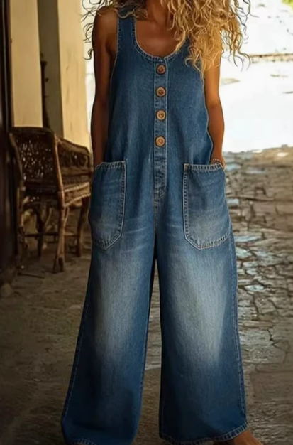 Carmen | Vintage Denim Jumpsuit