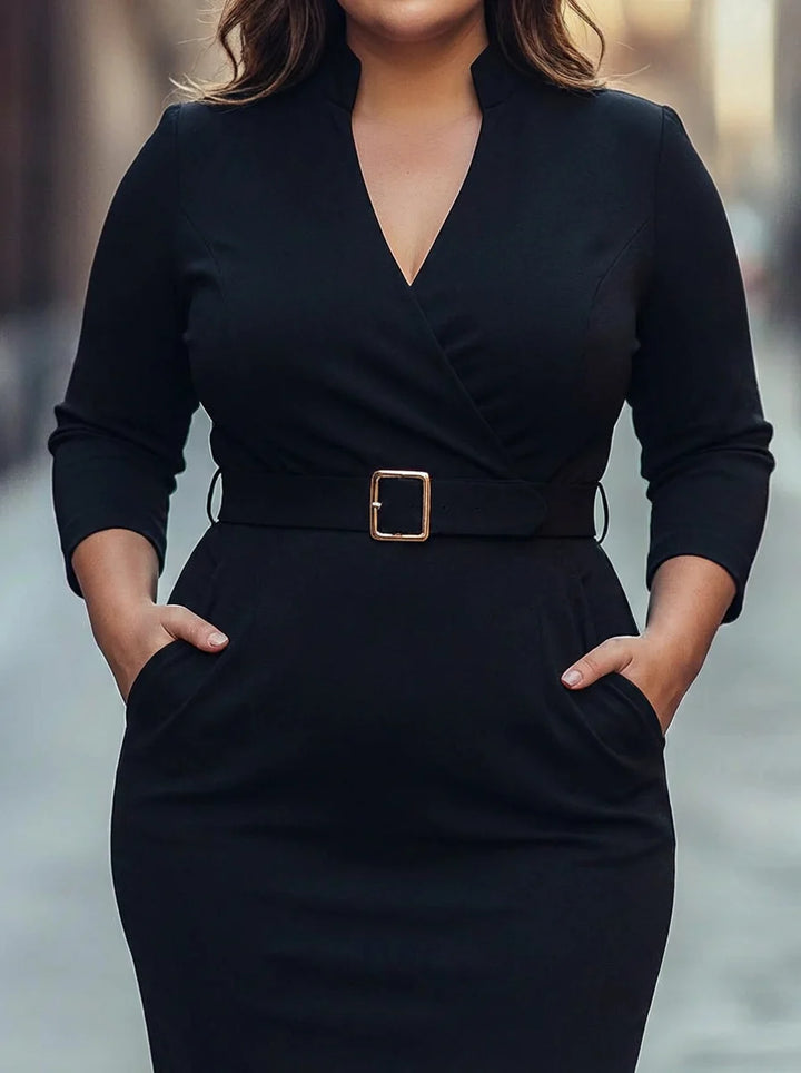 Estelle | The Belted Power Maxi Dress