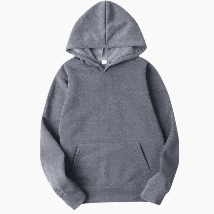 Men's Relaxed-Fit Solid Long Sleeve Hoodie Sweatshirt