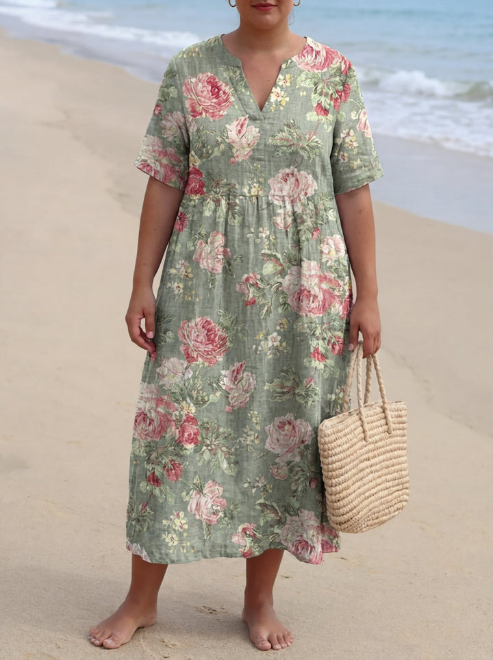 Lina - Vintage Floral Dress