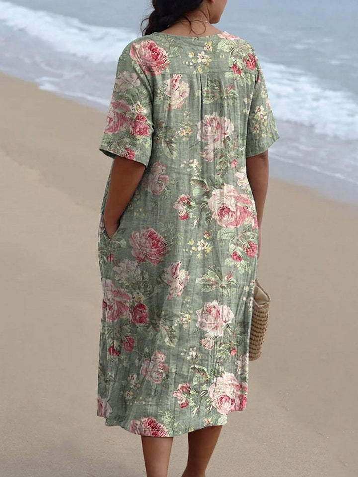 Lina - Vintage Floral Dress