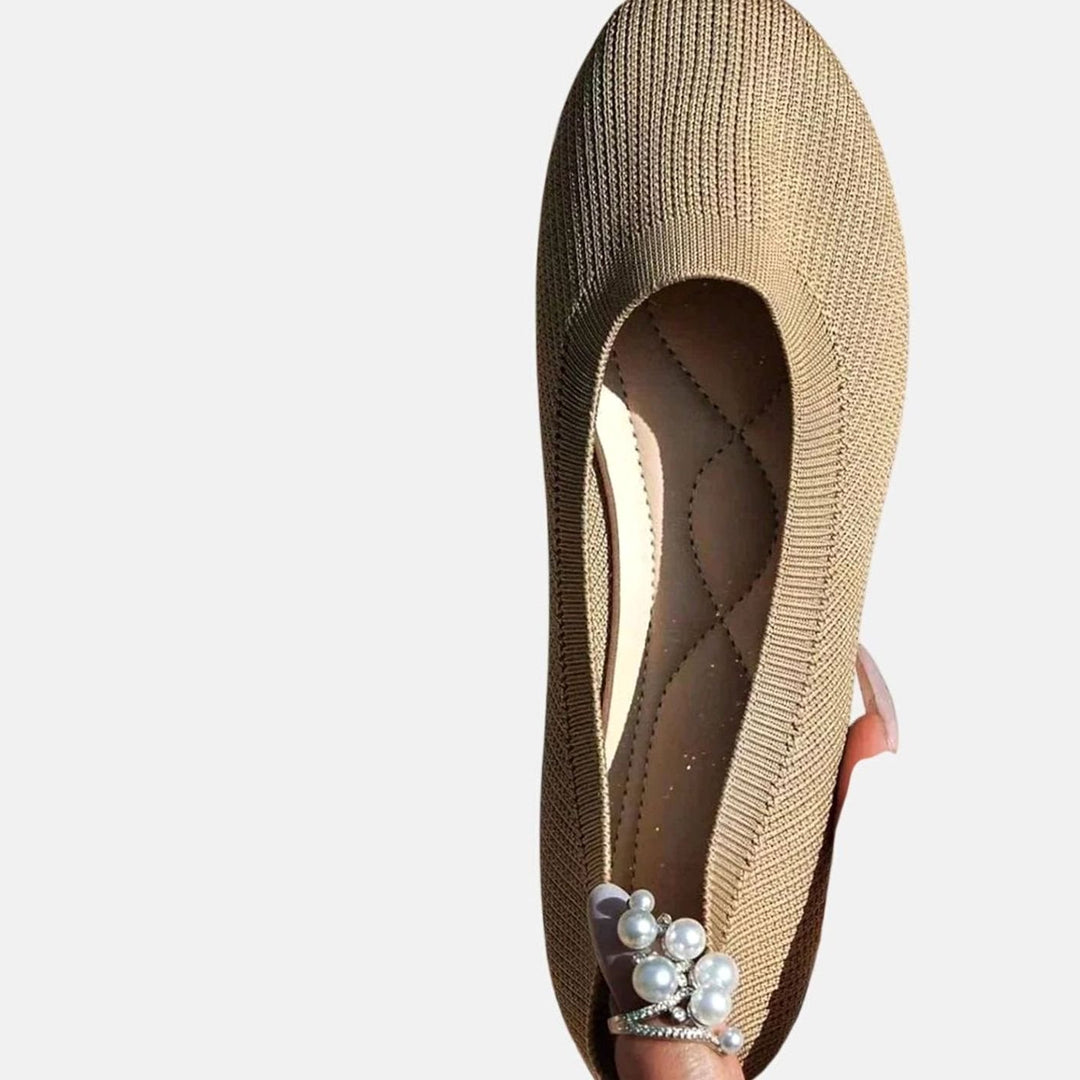 Women's Breathable Knit Slip-On Orthopedic Ballet Flats