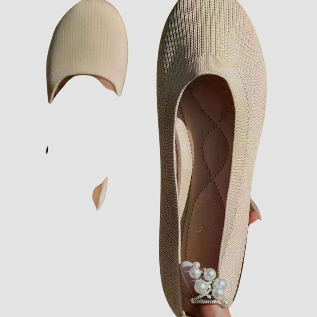 Women's Breathable Knit Slip-On Orthopedic Ballet Flats