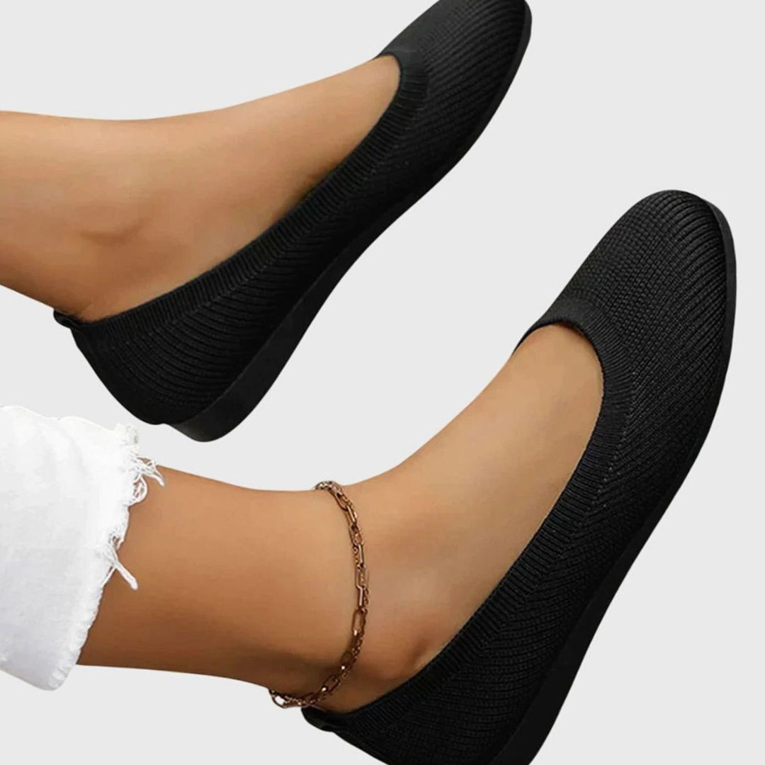 Women's Breathable Knit Slip-On Orthopedic Ballet Flats
