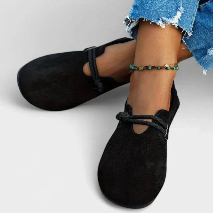 Women's Orthopedic Arch-Support Rope-Strap Suede Loafers