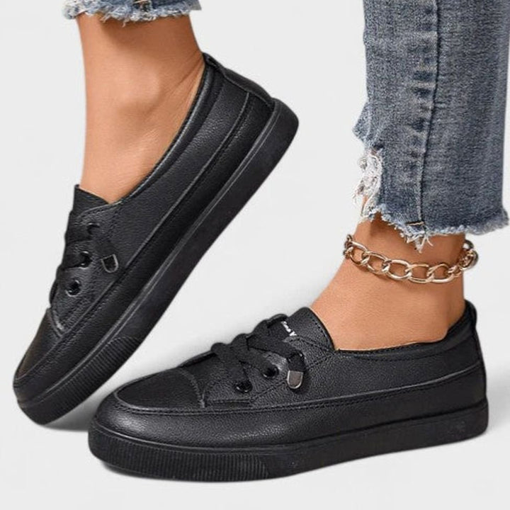 Women's Orthopedic Cushioned Insole Low-Top Lace-Up Sneakers