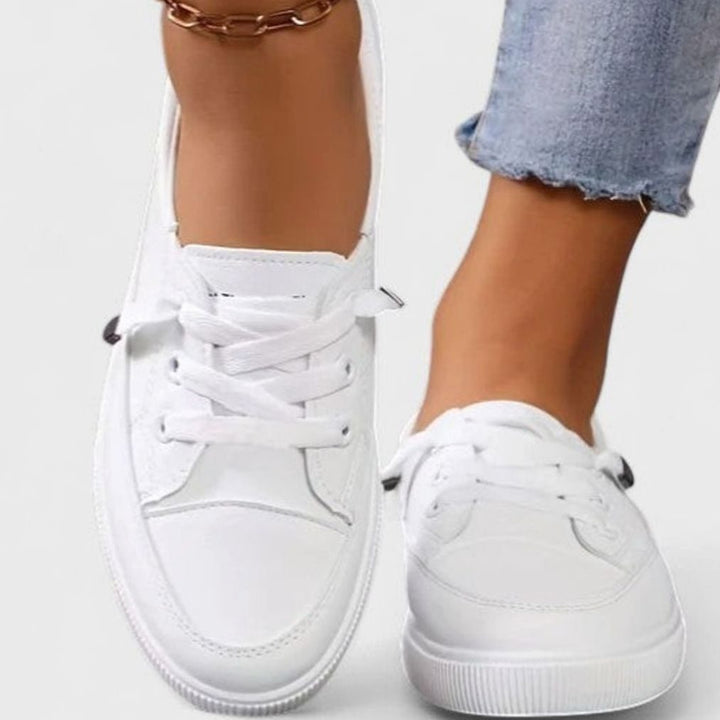 Women's Orthopedic Cushioned Insole Low-Top Lace-Up Sneakers