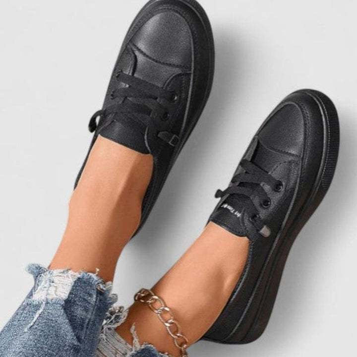 Women's Orthopedic Cushioned Insole Low-Top Lace-Up Sneakers