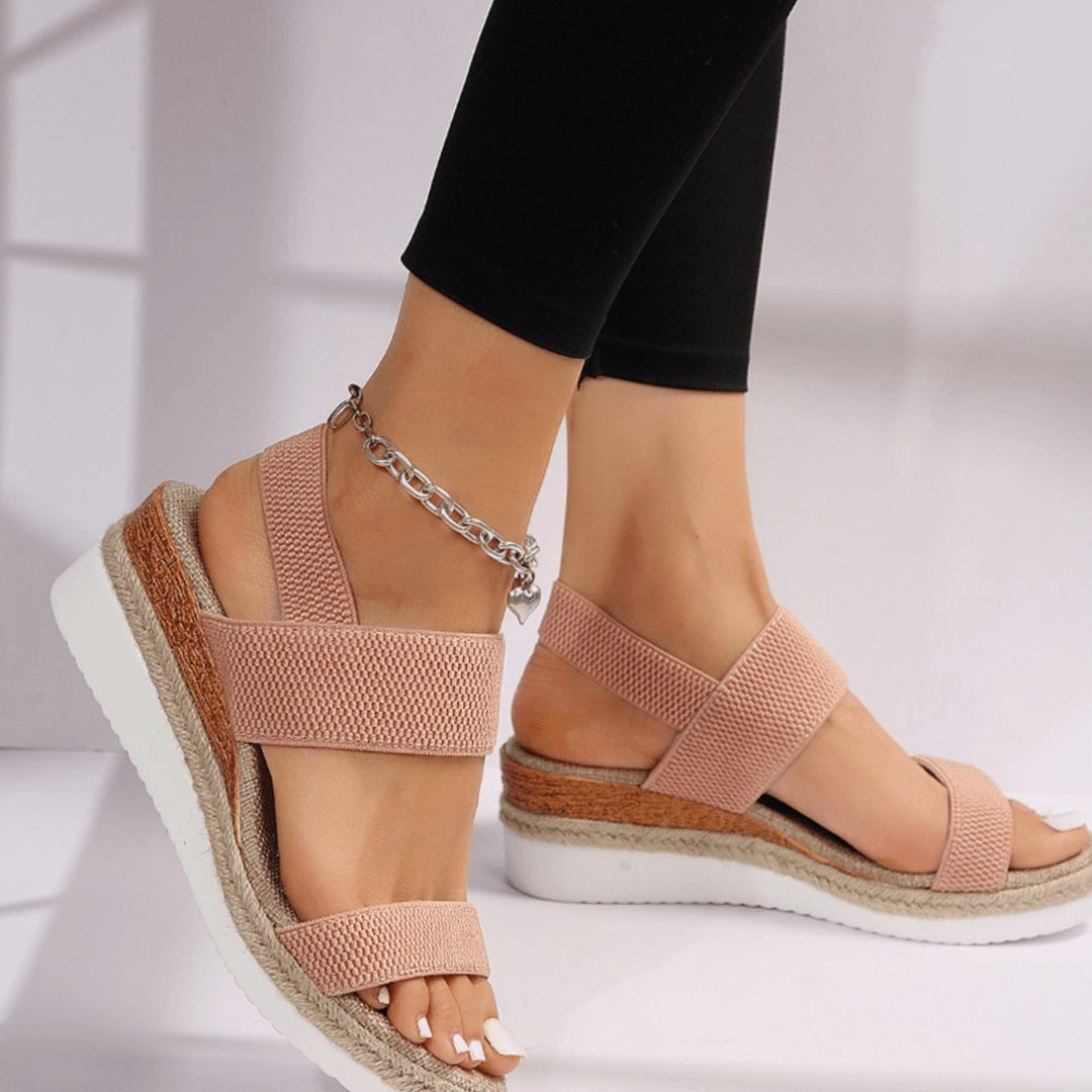 Women's Orthopedic Elastic-Strap Platform Sandals