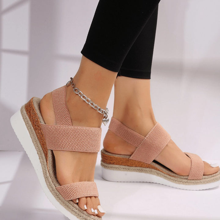 Women's Orthopedic Elastic-Strap Platform Sandals