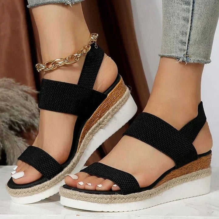 Women's Orthopedic Elastic-Strap Platform Sandals