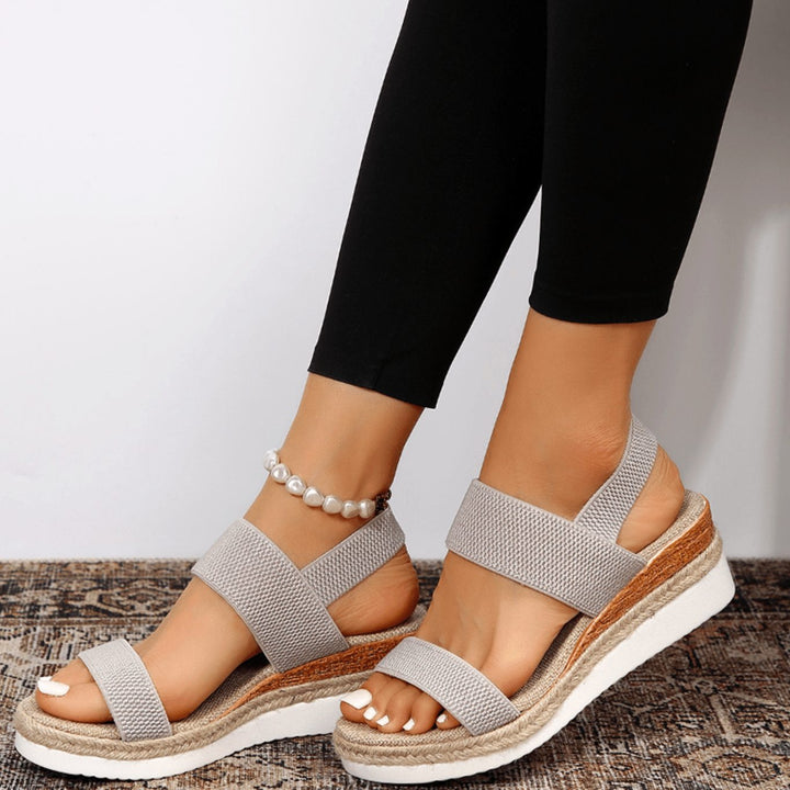 Women's Orthopedic Elastic-Strap Platform Sandals