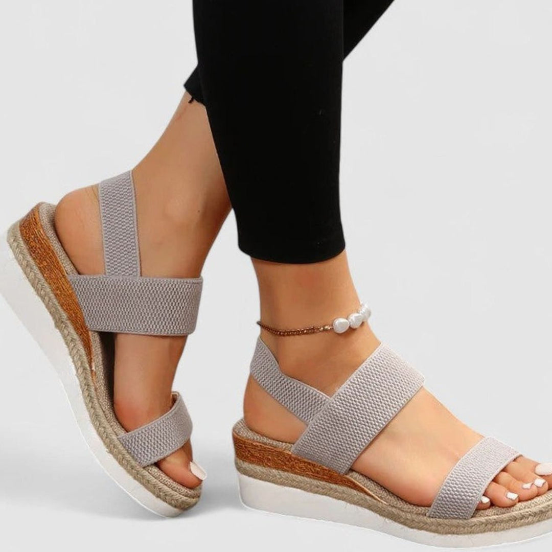 Women's Orthopedic Espadrille Wedge Slingback Sandals