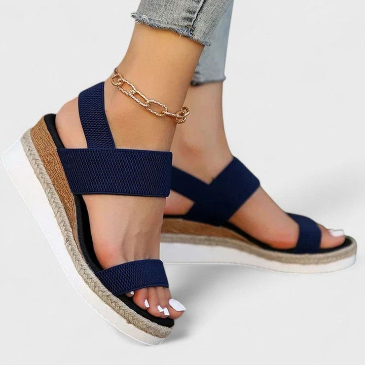Women's Orthopedic Espadrille Wedge Slingback Sandals