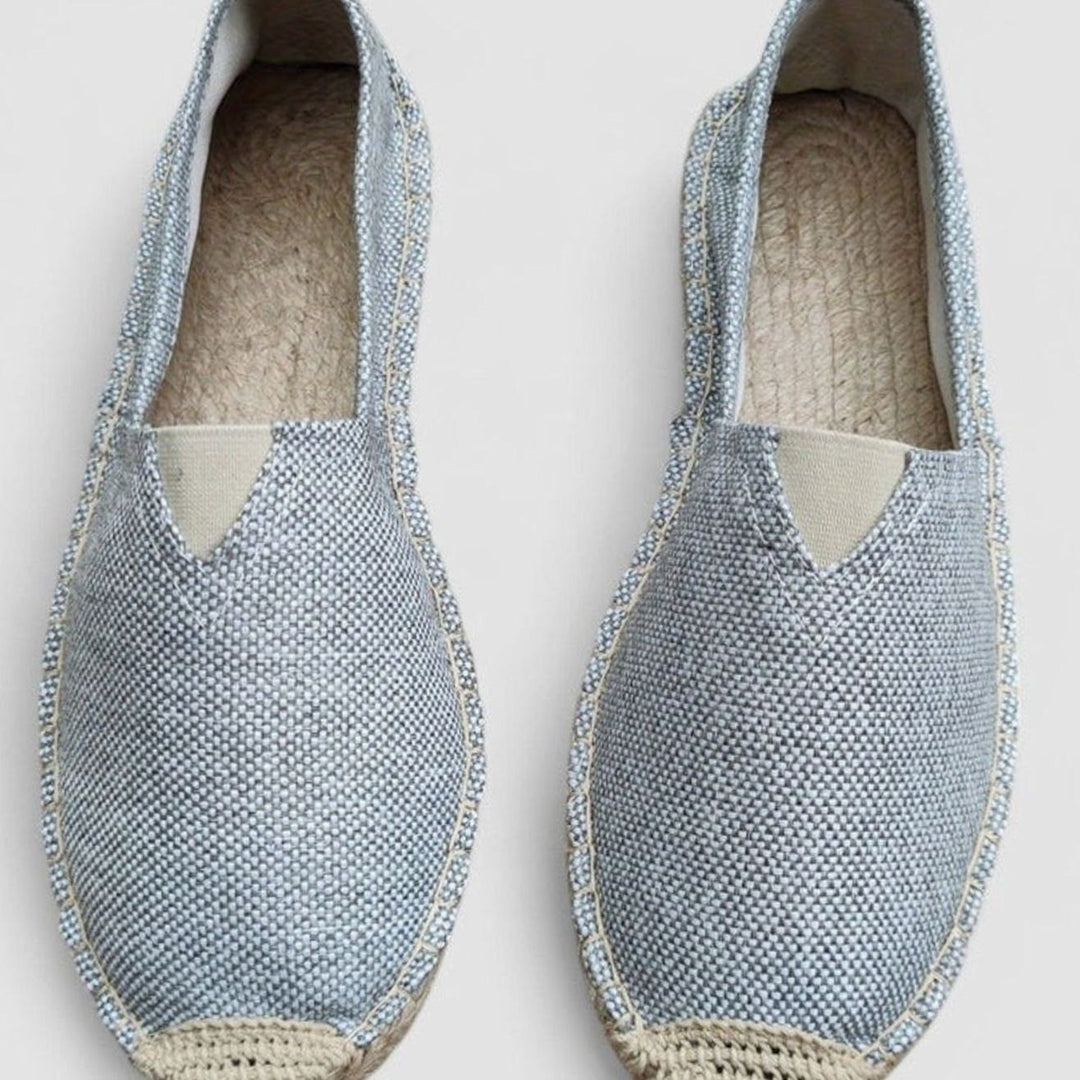 Women's Orthopedic Espadrilles Slip-On Canvas Loafers - Gray