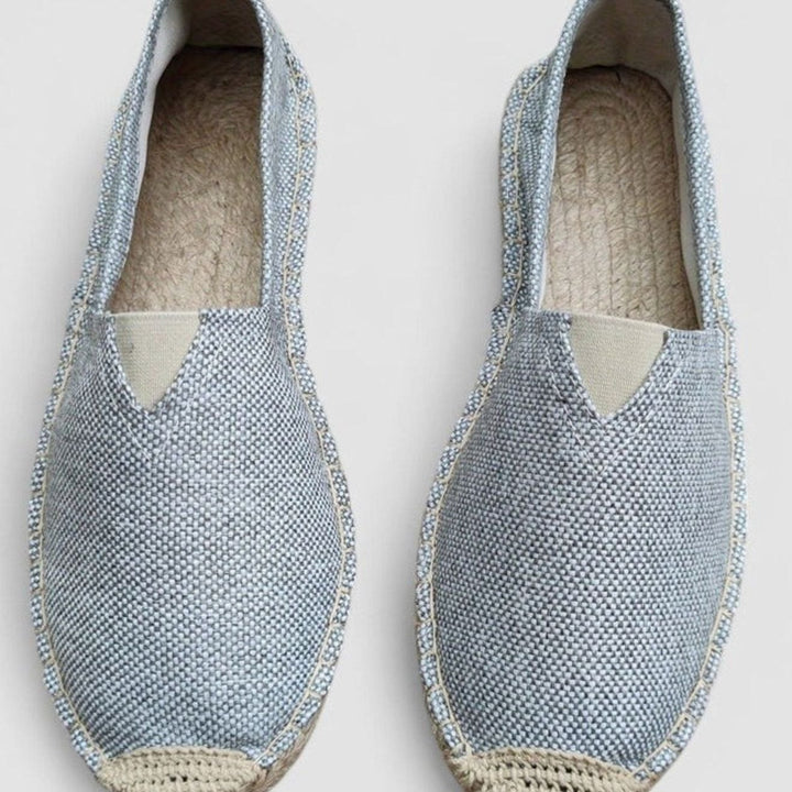 Women's Orthopedic Espadrilles Slip-On Canvas Loafers - Gray