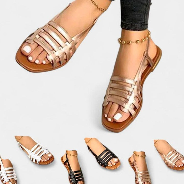 Women's Orthopedic Flat Strappy Slingback Sandals